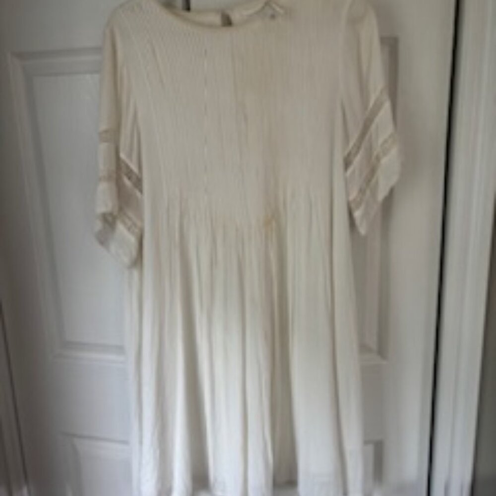 Wilfred Sonore White Babydoll Dress Size L